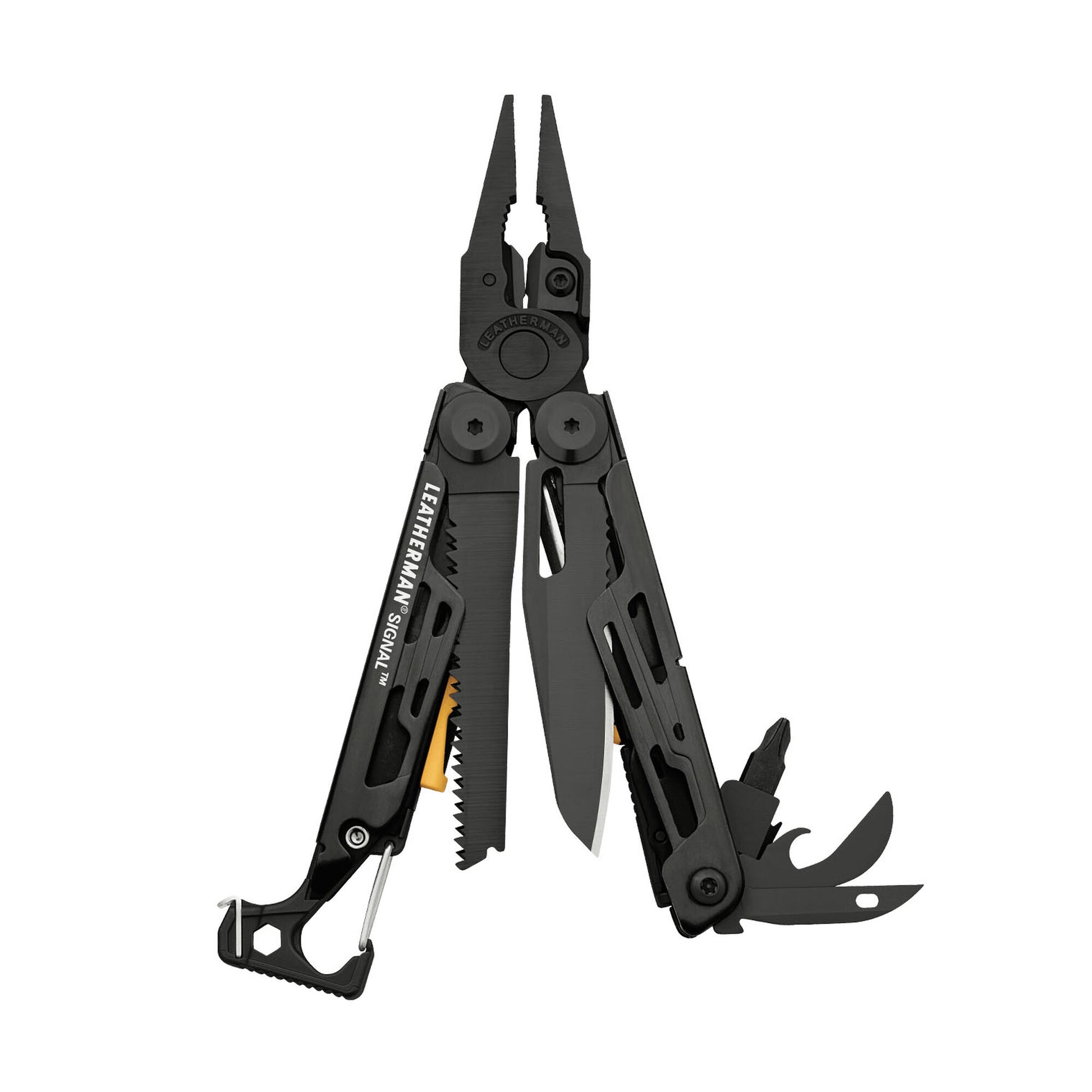 Leatherman pinza multiuso Signal nera con accessori e fodero LTG832586