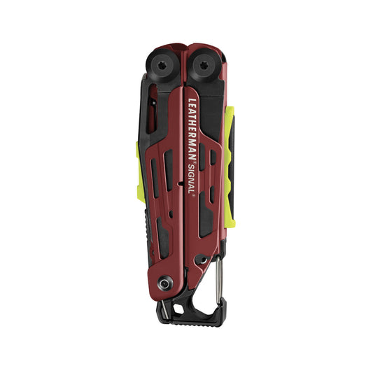 Leatherman pinza multiuso Signal rosso carminio con accessori e fodero LTG832745