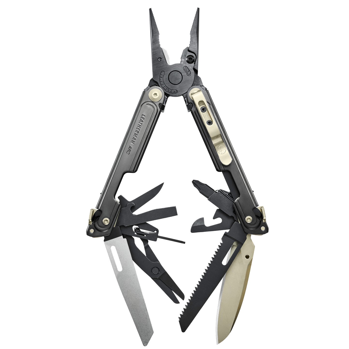 Leatherman ARC Limited pinza Edizione limitata Obsidian multifunzione con fodero e otto inserti a doppia estremità LTG833207MM