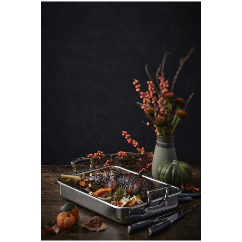 Scanpan teglia "Impact" con griglia in acciaio inox 18/10, adatta per induzione 43×28 cm 1186105