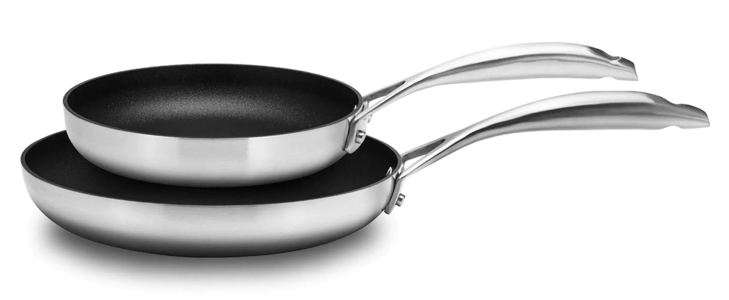 Scanpan Set 2 padelle "CS+" adatte al piano induzione senza coperchio cm Ø20/cmØ26