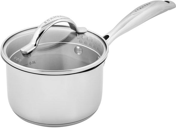 Scanpan Casseruola con mancio e coperchio in vetro "STS" cm Ø14