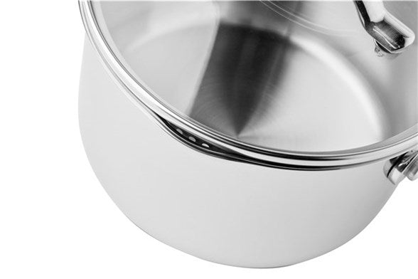 Scanpan Casseruola con mancio e coperchio in vetro "STS" cm Ø14