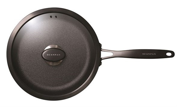 Scanpan Padella cm Ø28 alta "Pro SB+ Induction" antiaderente litri 2,4 con coperchio in vetro