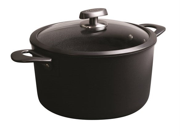 Scanpan Pentola alta con coperchio in vetro "Pro SB+ Induction" cm Ø26