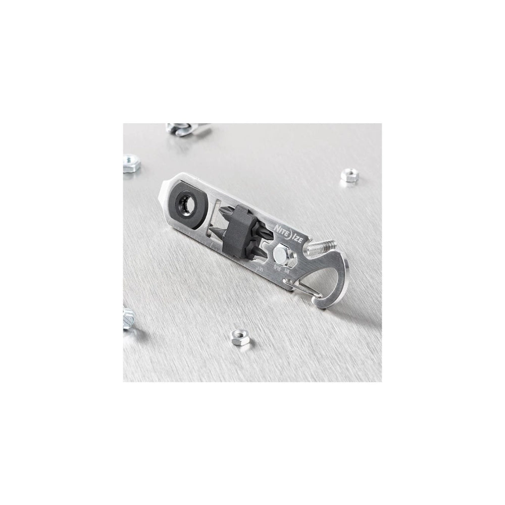 Nite Ize moschettone inox multifunzione chiave a cricchetto DoohicKey KMTRT-11-R