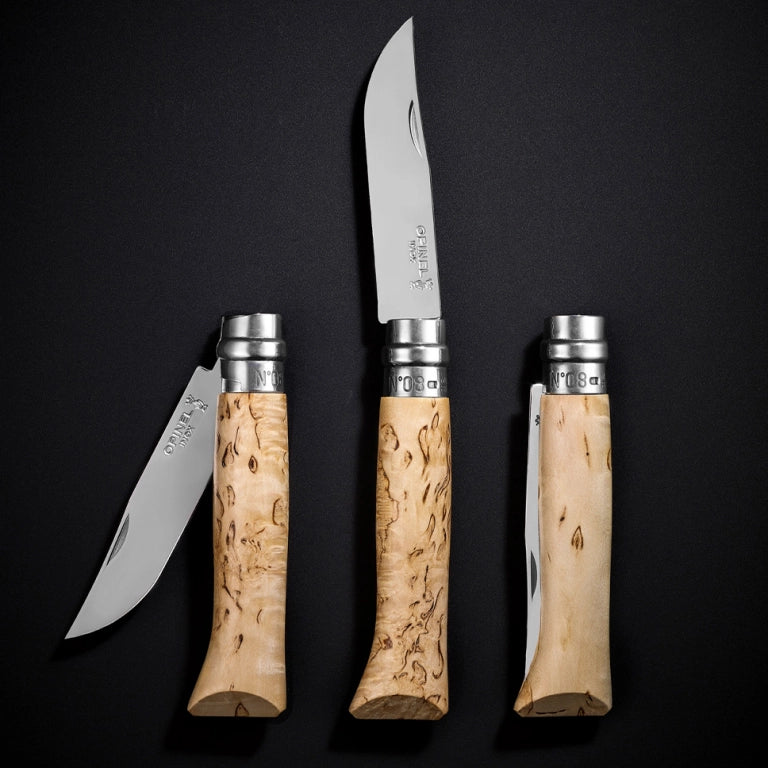 Opinel N°08 Sampo In Legno Di Betulla Riccia Edizione Limitata