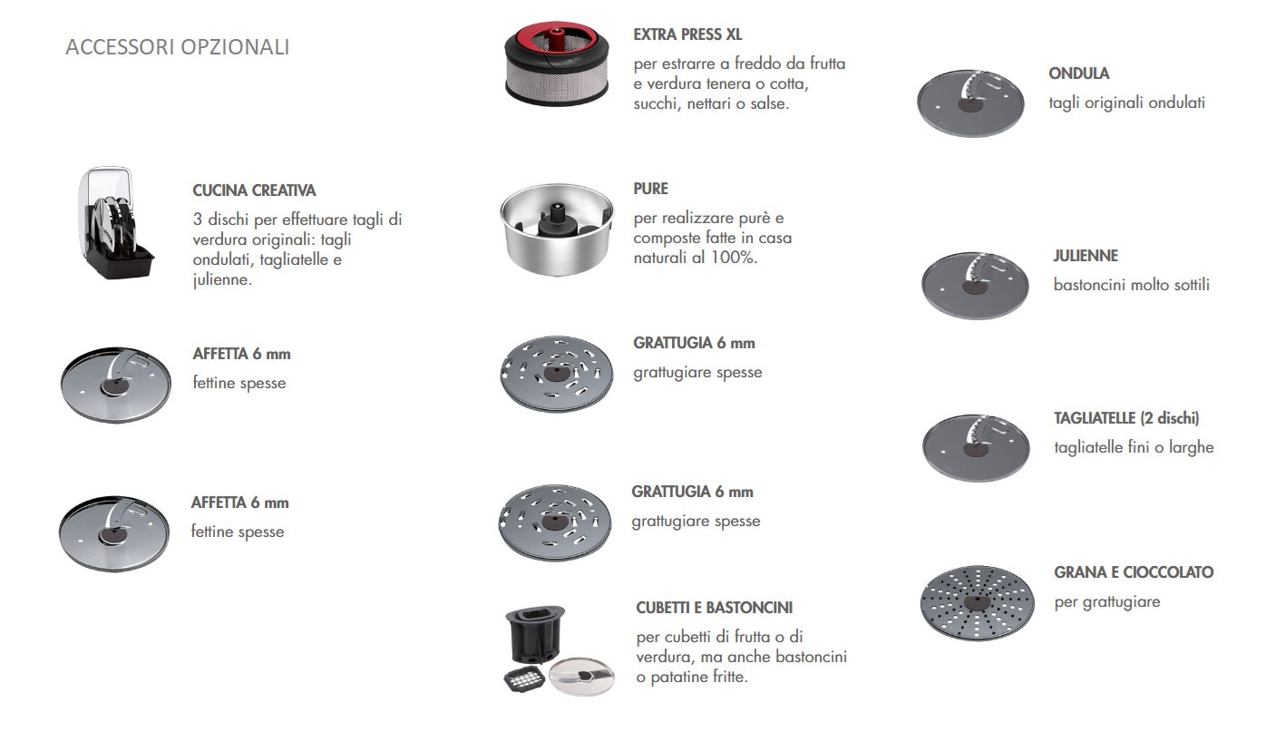 MAGIMIX Robot multifunzione da cucina 5200XL bianco 18590 EA più accessorio Spiral Exepert