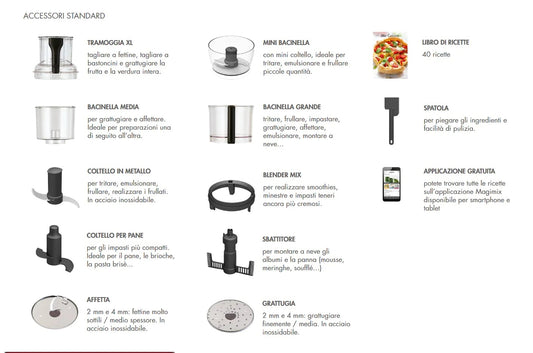 Magimix Robot Multifunzione per cucina 4200XL Cromo