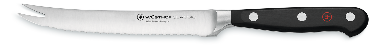 Wusthof Classic coltello lama ondulata punta doppia 14cm (1040101914)