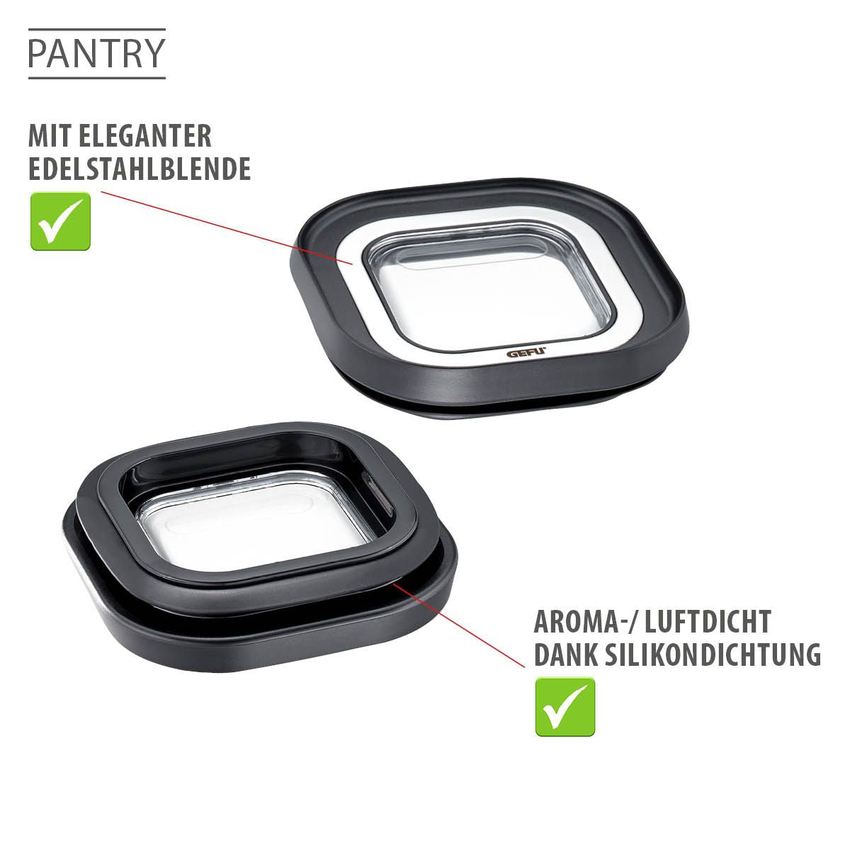 Gefu Barattolo per le scorte PANTRY 1900 ml 12804