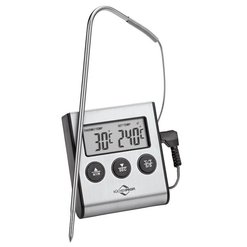Kuchenprofi Termometro digitale con sonda adatto per forni o grill/BBQ "Primus" da -50°C a 300°C