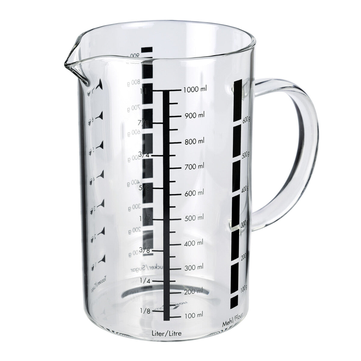 Kuchenprofi Misurino graduato in vetro 1 litro cm Ø10x16,5