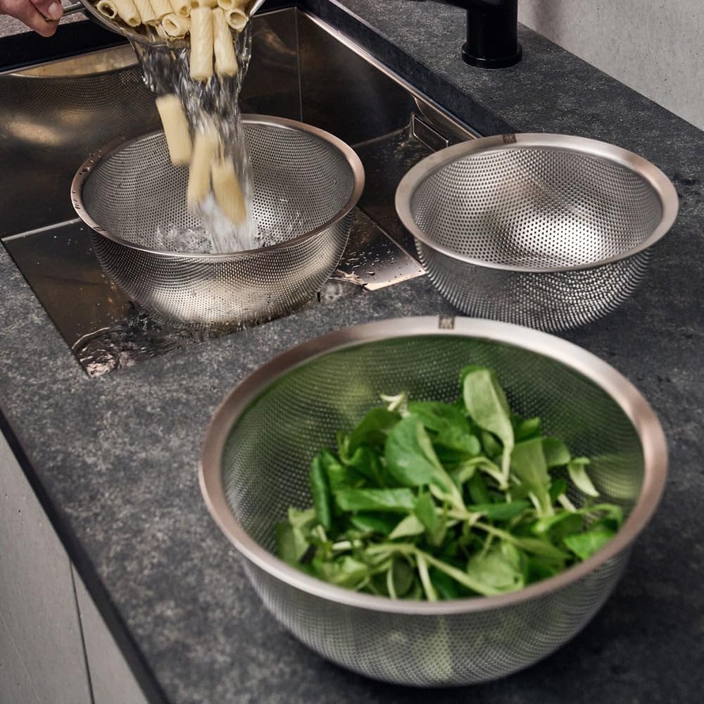Zwilling PREP Set di 3 Colini acciaio inox diametro 16-20-24, salvaspazio in acciaio inox 643015-01