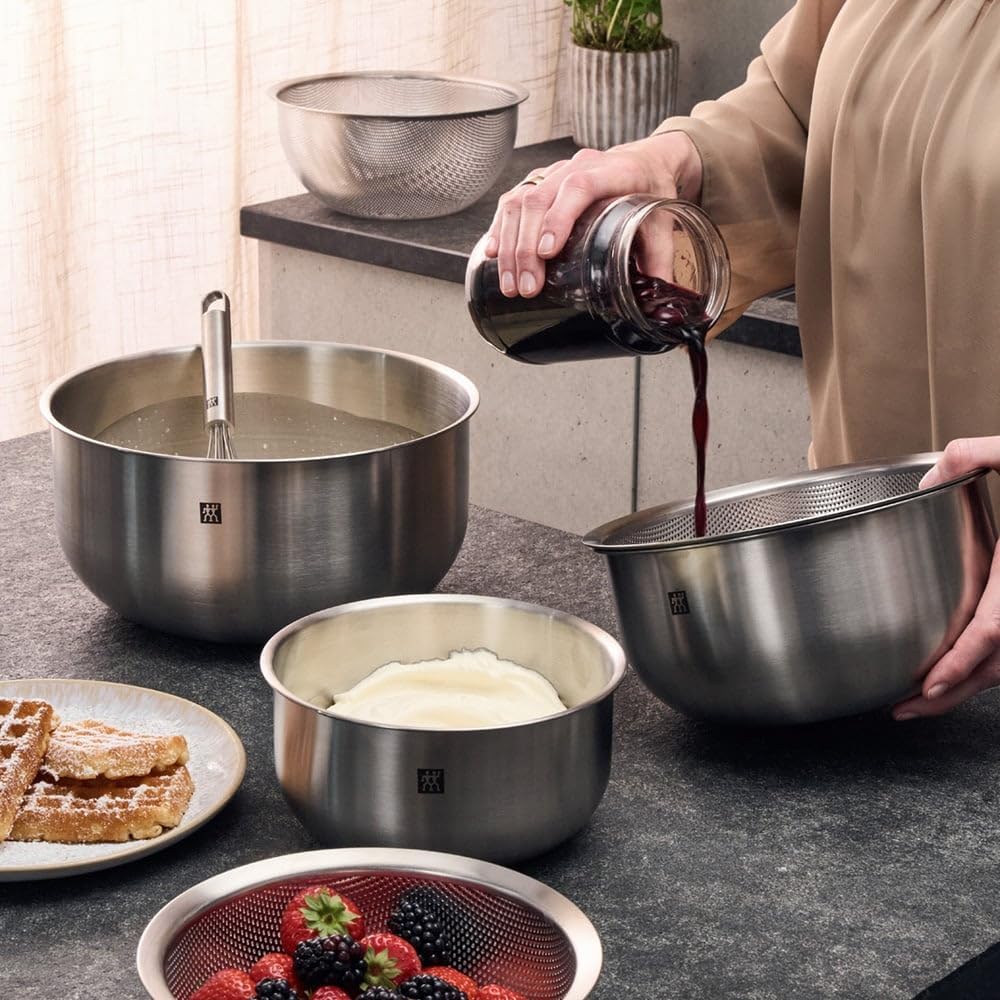 Zwilling PREP Set di 3 Colini acciaio inox diametro 16-20-24, salvaspazio in acciaio inox 643015-01