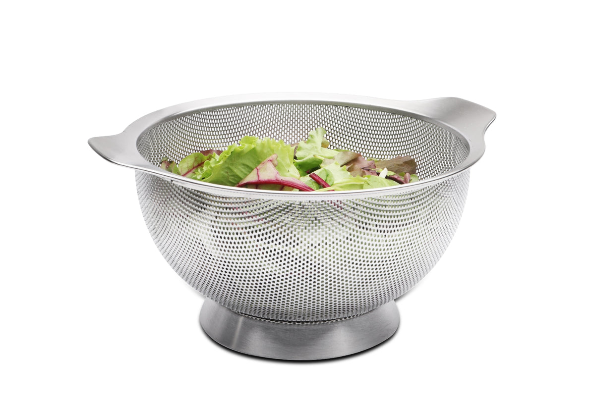 Scolapasta Karl Weis in acciaio inox satinato Ø 26 cm con base e maniglie