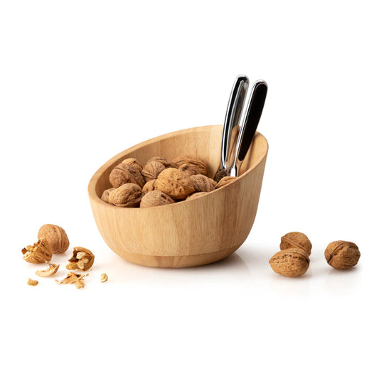 Continenta ciotola noci con schiaccianoci robusto di qualità cm 19,5 x 19 x 12,5