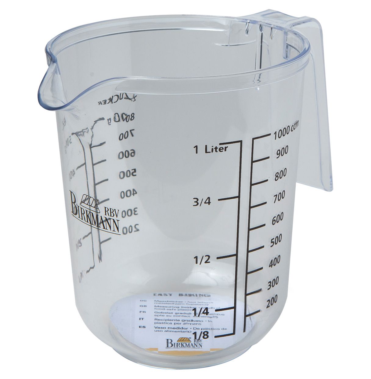 Birkmann caraffa graduata fino a 1000 ml plastica privo di BPA