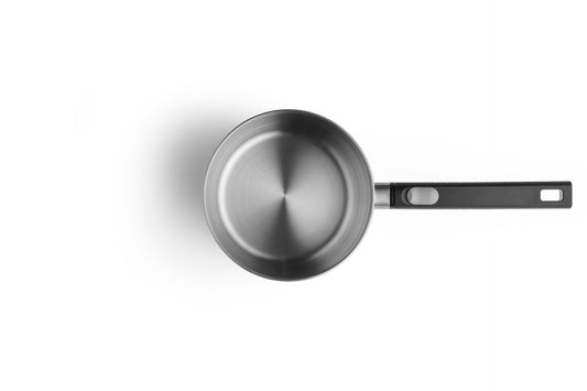 Woll Logic Steel Casseruola Ø 18 senza PFAS acciaio inox 18/10 manico rimovibile salva spazio