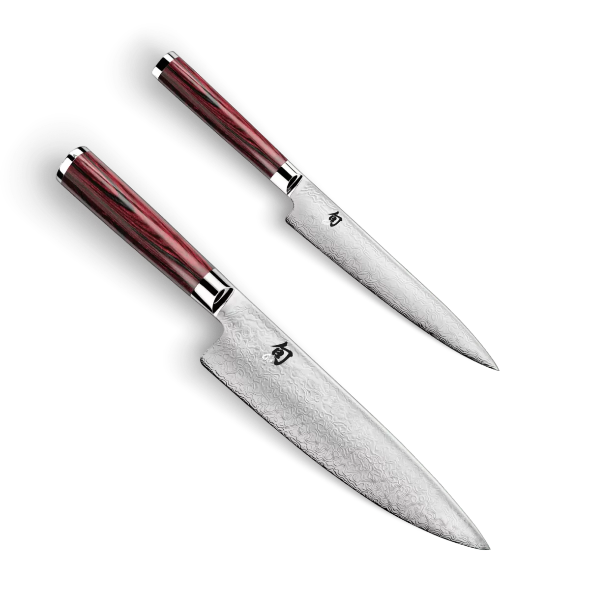Kai Shun Kohen - Anniversary Luxury Set "Insieme" coltelli damascati 72 strati edizione limitata 3000 pz di anniversario set 2 coltelli con guaina in cuoio e valigia in alluminio