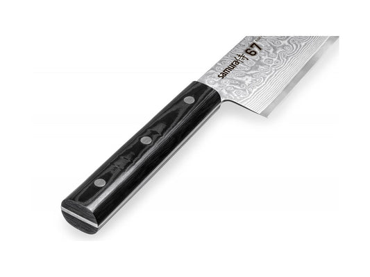 Samura coltello damascato 67 strati SANTOKU CM.17,5 SD67-0094M