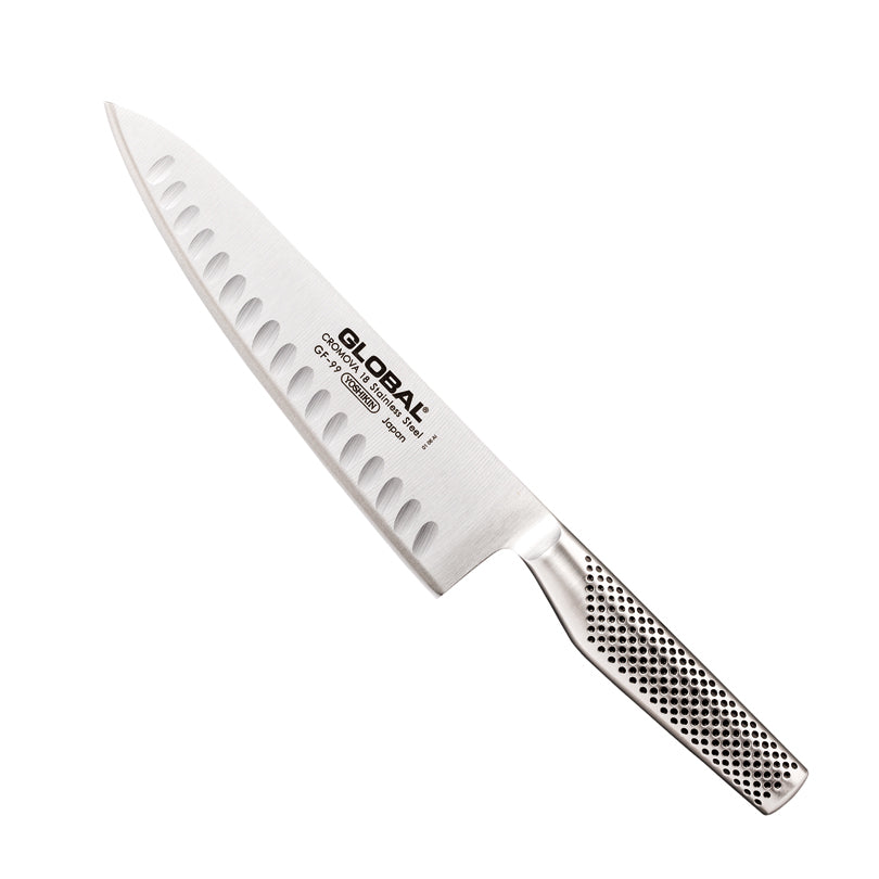 Global Coltello da cuoco con lama alveolata GF-99 cm 20,5/33,5