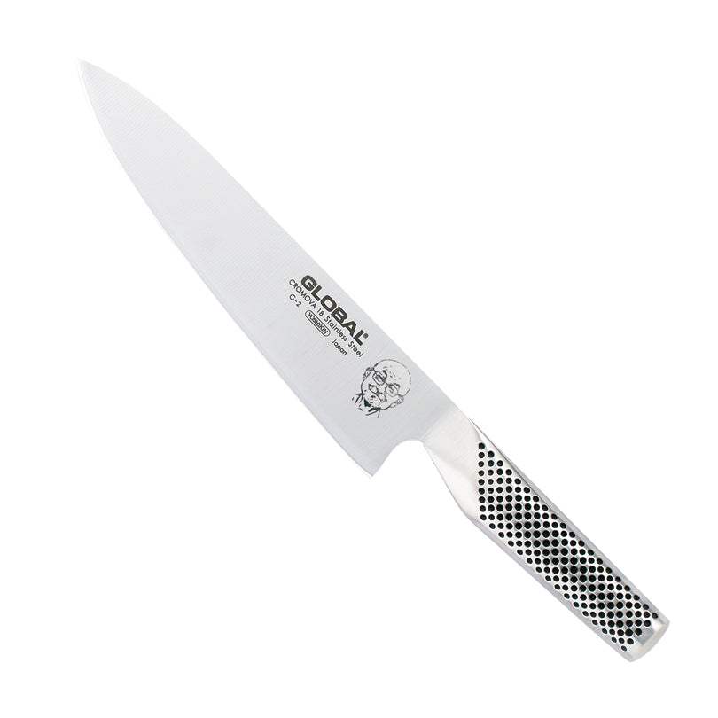 Global Coltello cuoco con inciso il viso di Mino San G-02M lama cm 20 totale 33