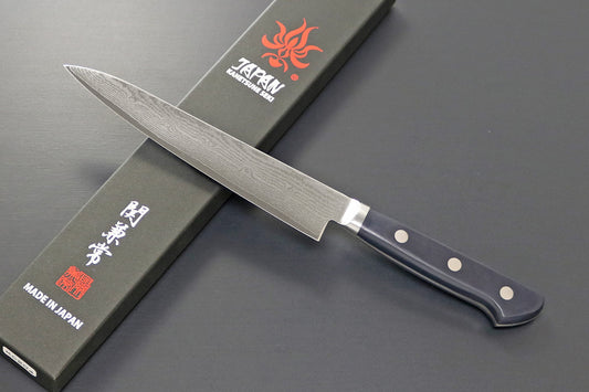 Kanetsune Seki Coltello petty 15cm lama damascata 33 strati KC-204