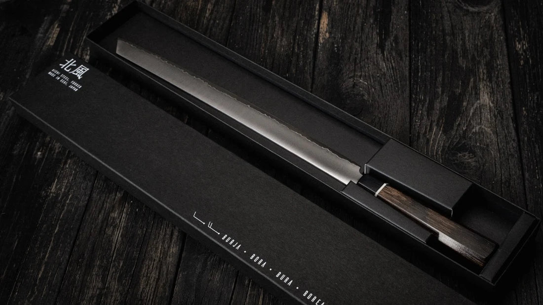 Suncraft Coltello damascato da prosciutto 300mm (11.8") SG2 Burja