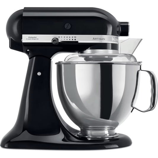 KitchenAid Planetaria Artisan con testa reclinabile 4,8L Nero Onice + Accessori