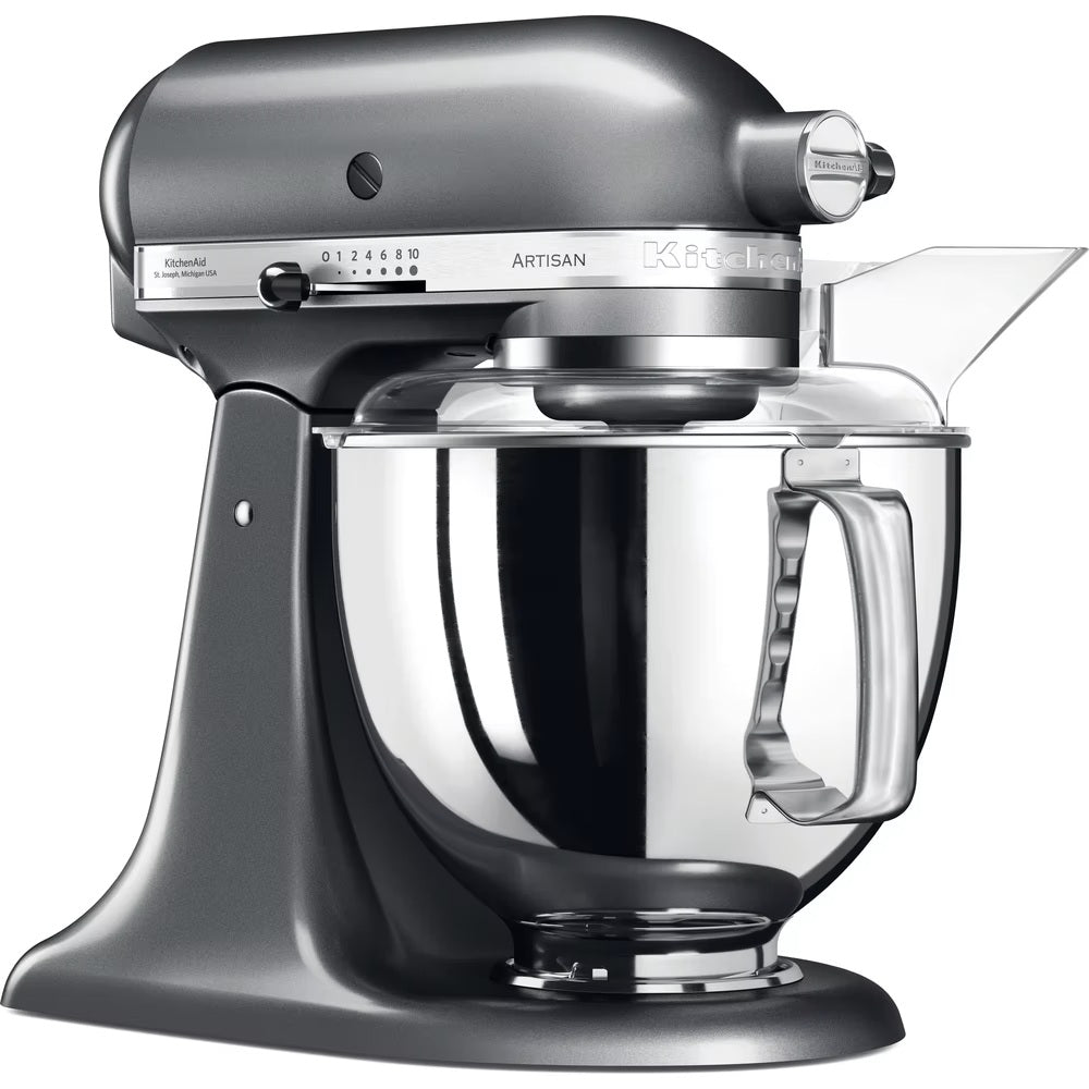 KitchenAid Planetaria Artisan con testa reclinabile 4,8L Argento + Accessori