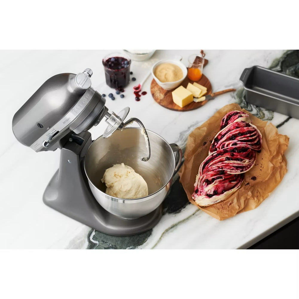 KitchenAid Planetaria Artisan con testa reclinabile 4,8L Argento + Accessori