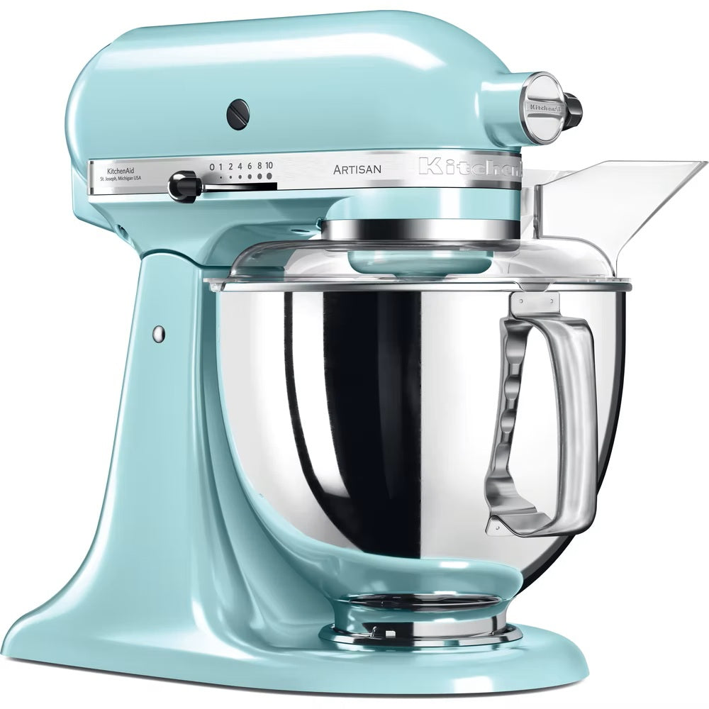 KitchenAid Planetaria Artisan con testa reclinabile 4,8L Blu Ghiaccio + Accessori