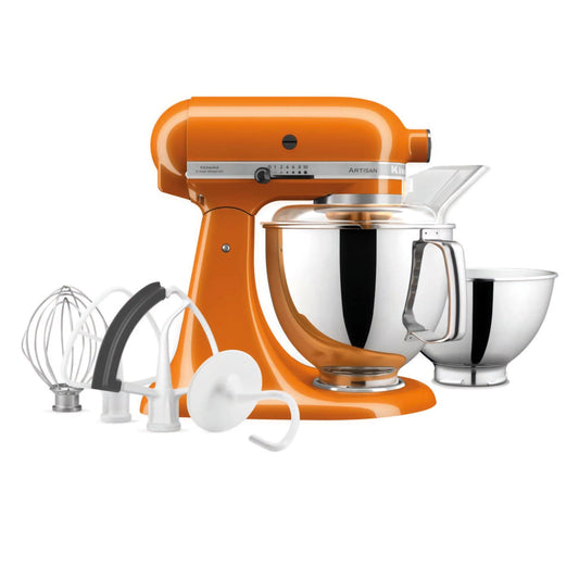 KitchenAid Planetaria Artisan con testa reclinabile 4,8L Miele + Accessori