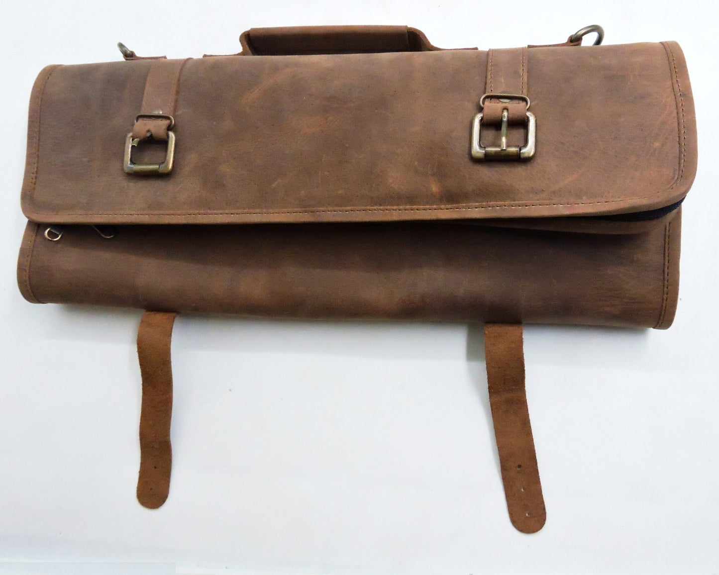 Borsa Chef in pelle 8 posti più una tasca interna con zip e tracolla.