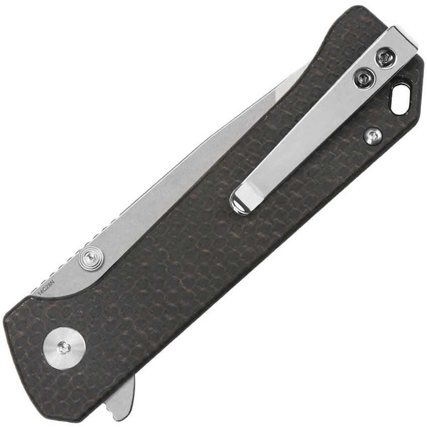 QSP coltello serramanico lama acciaio 14C28N manico micarta QS148-A1