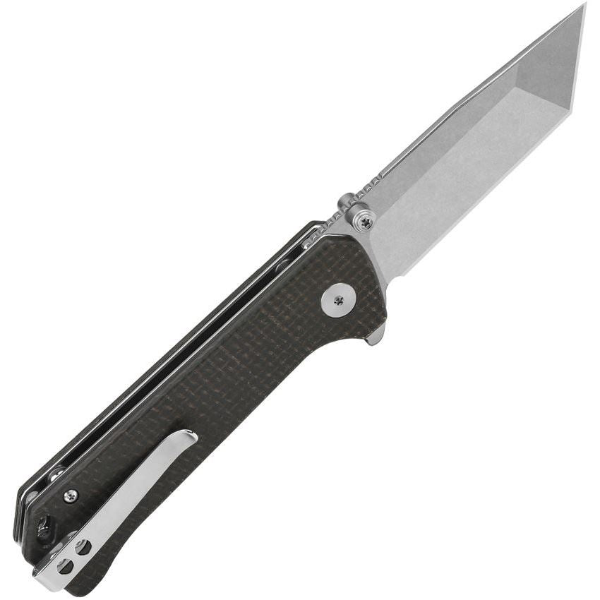 QSP coltello serramanico lama acciaio 14C28N manico micarta QS148-A1