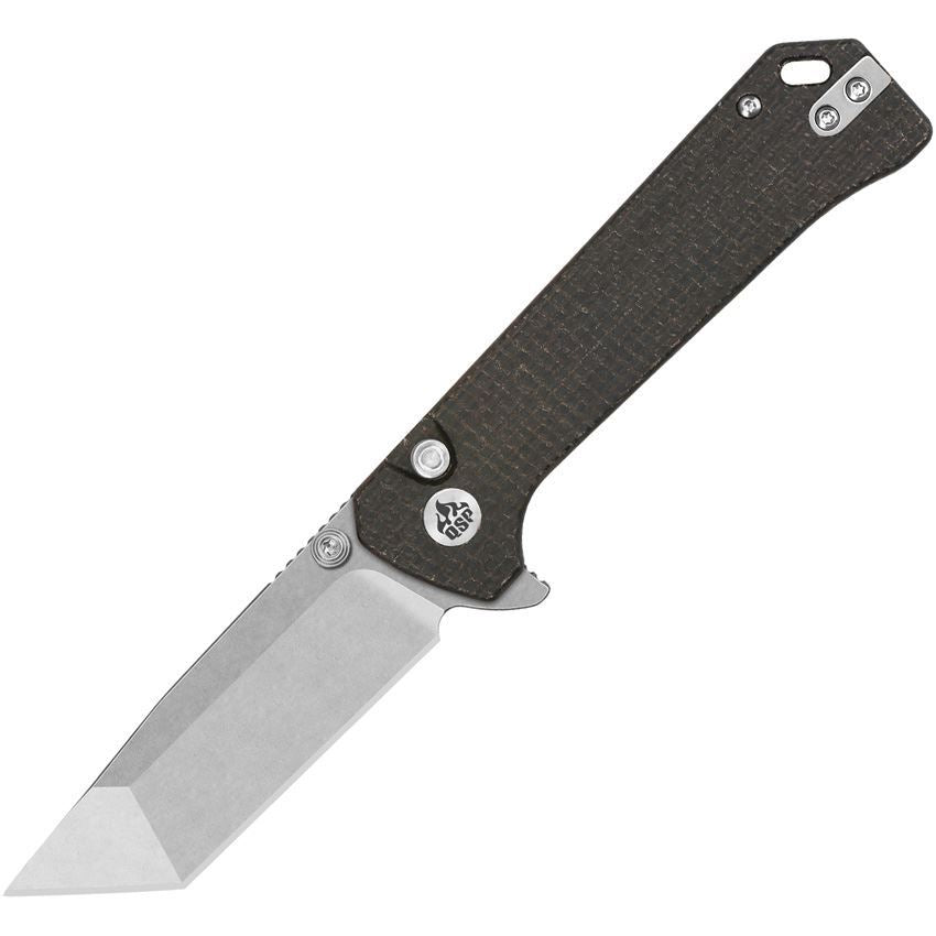 QSP coltello serramanico lama acciaio 14C28N manico micarta QS148-A1