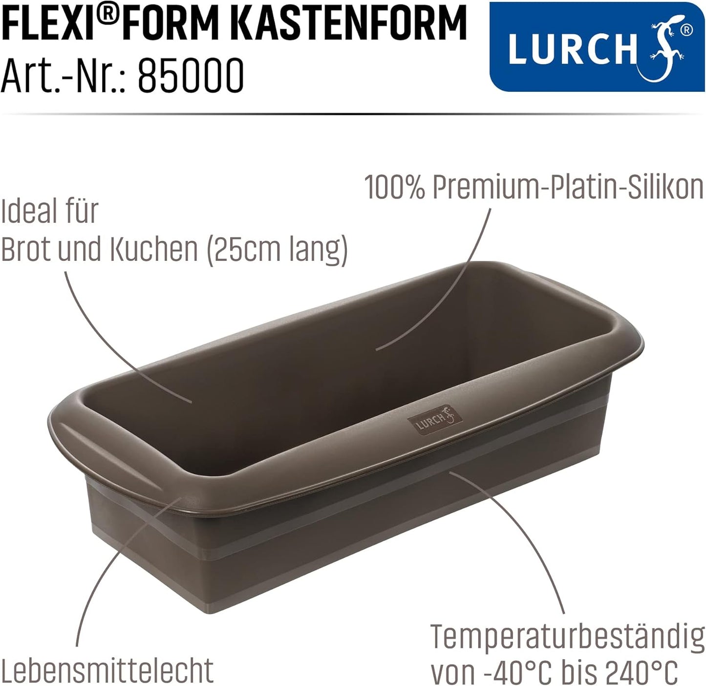 Stampo silicone Plum Cake Flexiform Lurch 30x7x14cm. LU 85000