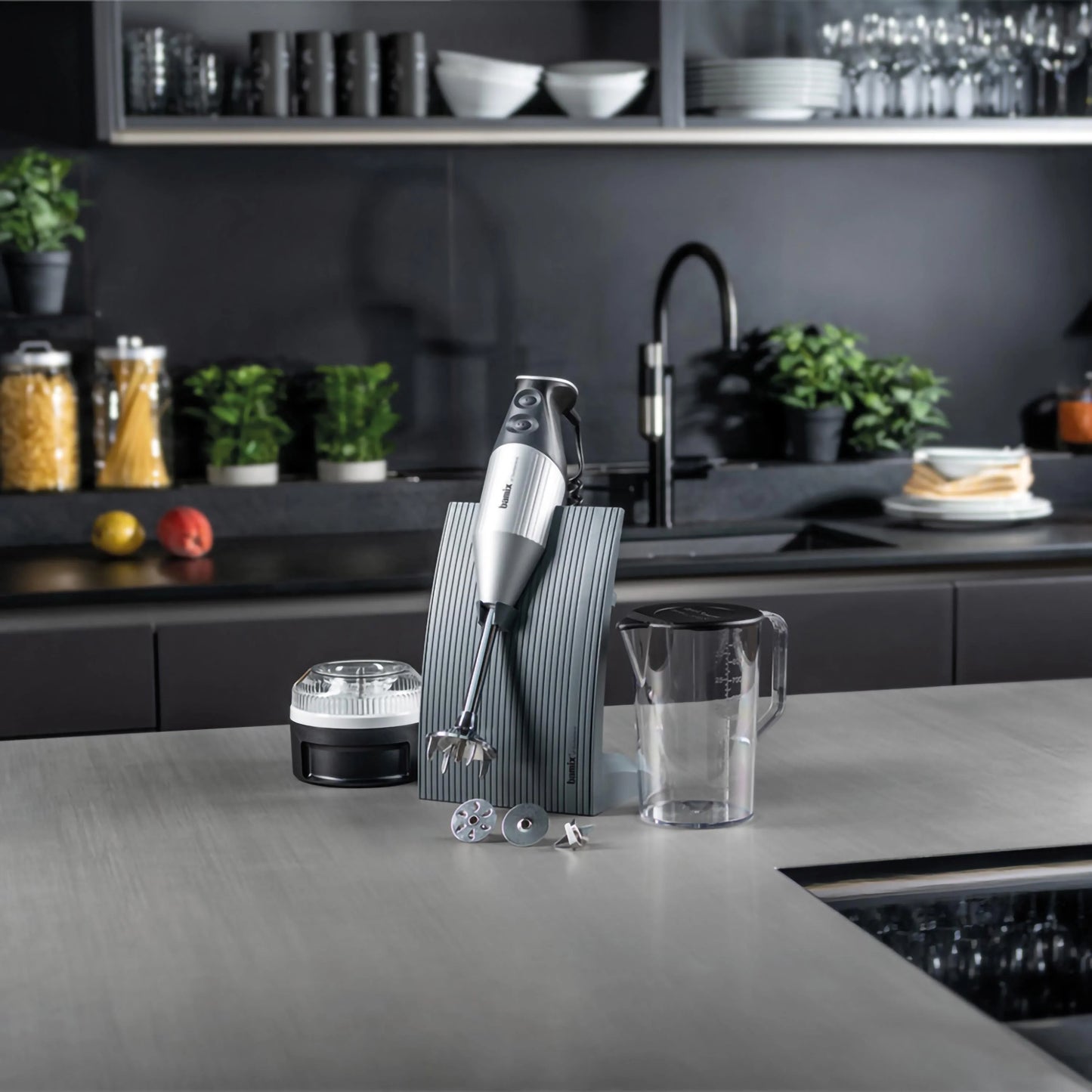 Bamix SwissLine silver 200W BX SL SV Minipimer frullatore