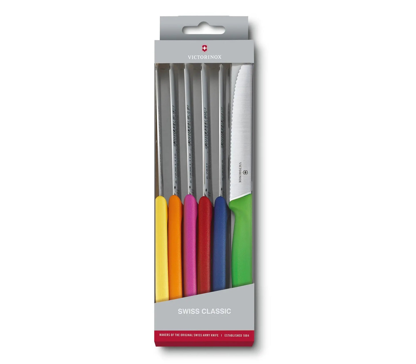 Victorinox set di sei coltelli colorati da tavola 6.7839.6G