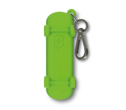Victorinox custodia in silicone con moschettone Smashed Avocado
