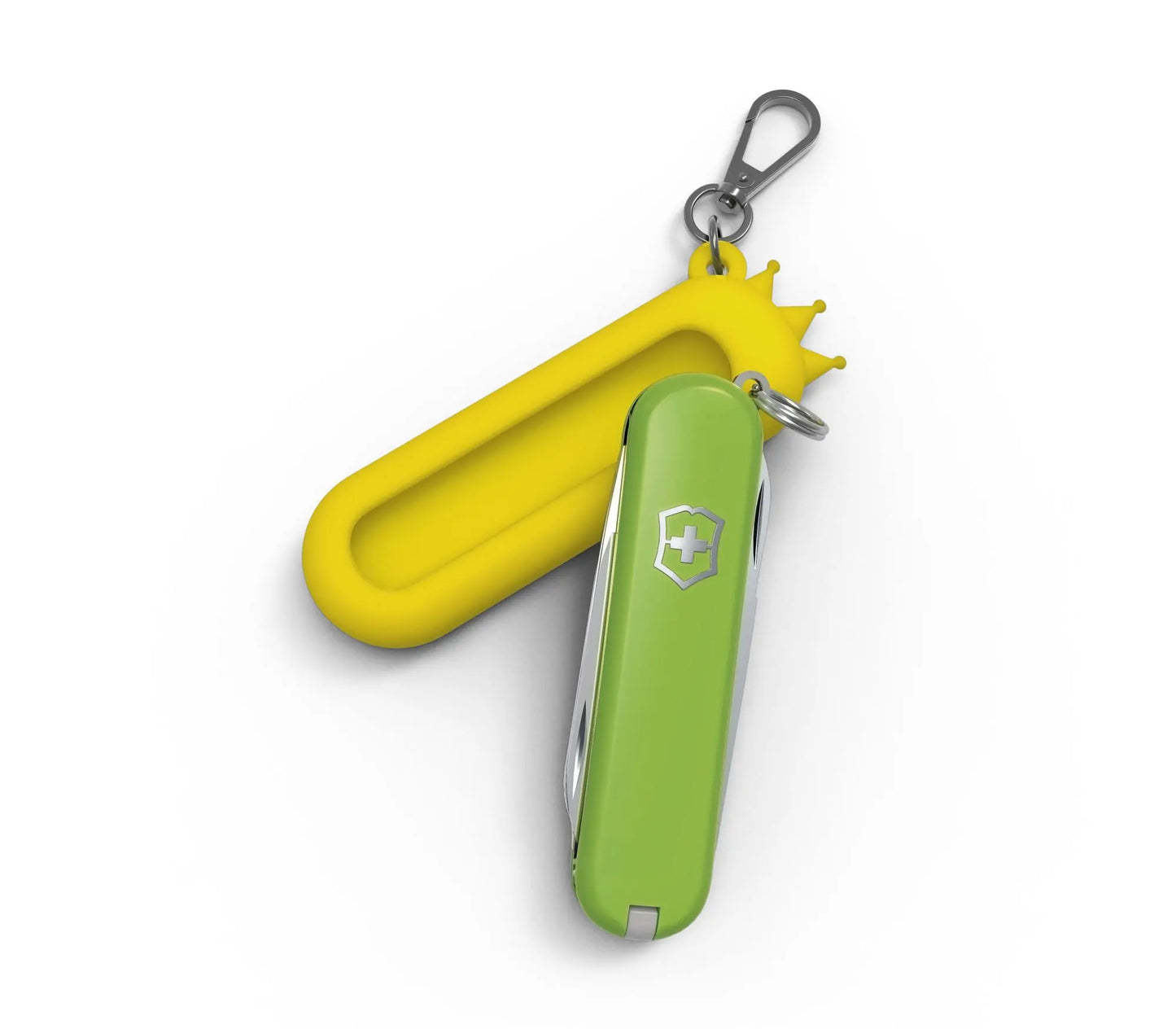 Victorinox custodia in silicone con moschettone Smashed Avocado