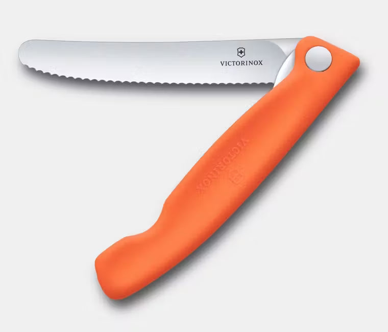Victorinox Coltello pieghevole da picnic Swiss Classic ondulato Arancione in blister 6.7839.FC1