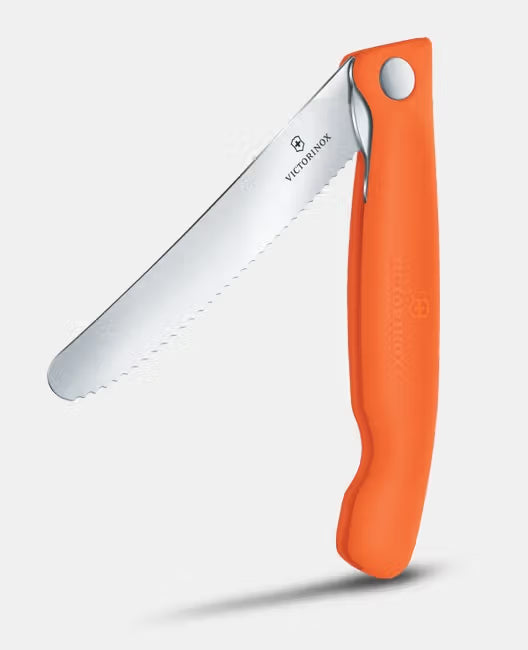 Victorinox Coltello pieghevole da picnic Swiss Classic ondulato Arancione in blister 6.7839.FC1