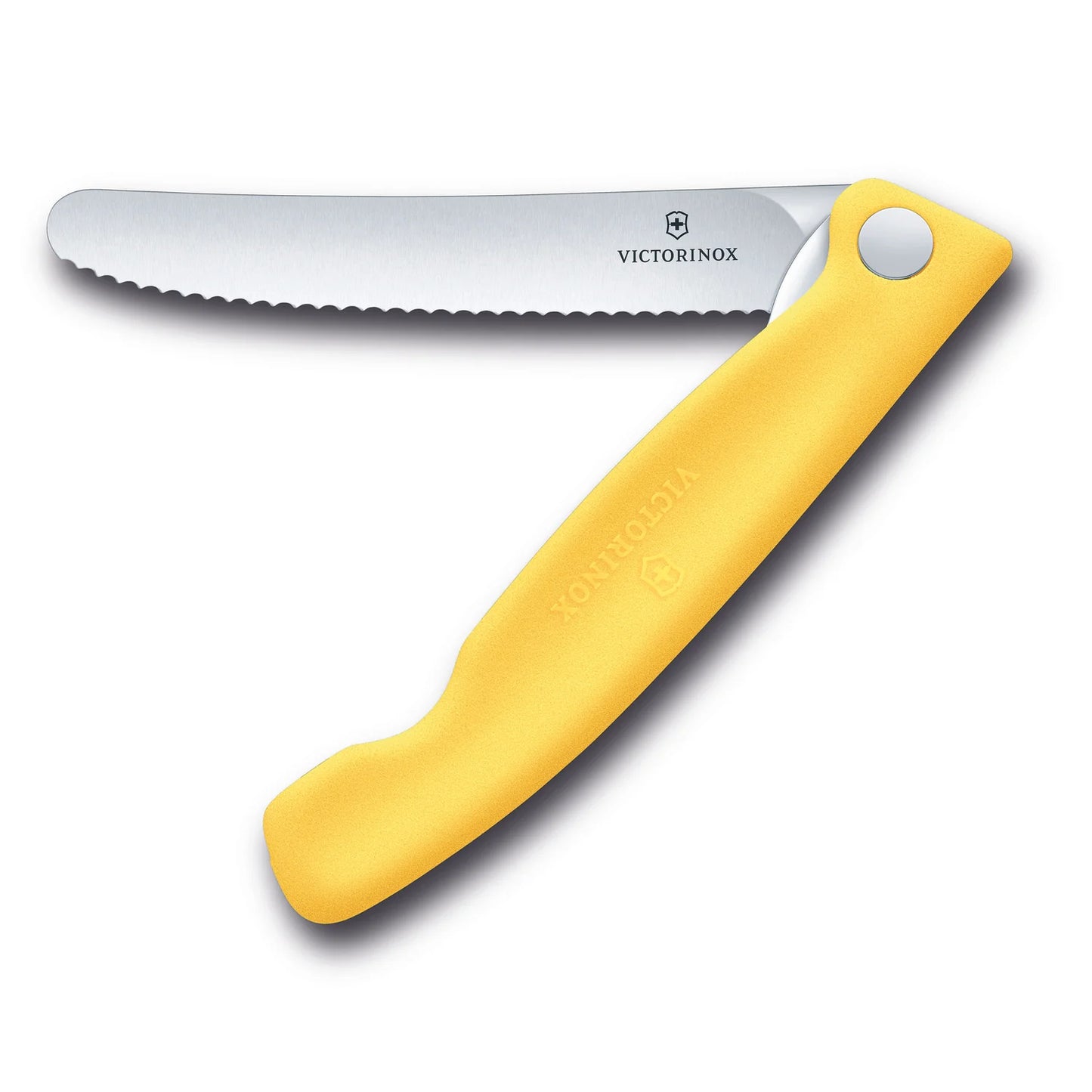 Victorinox Coltello pieghevole da picnic Swiss Classic ondulato giallo in blister 6.7838.FC1