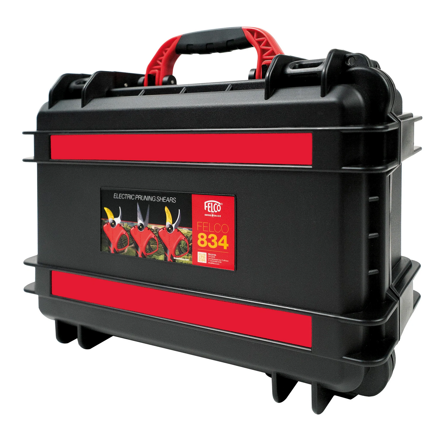 Felco 834V cesoia elettrica a batteria progettata per una potatura precisa del vigneto in sicurezza e con meno fatica e prodotta in Svizzera