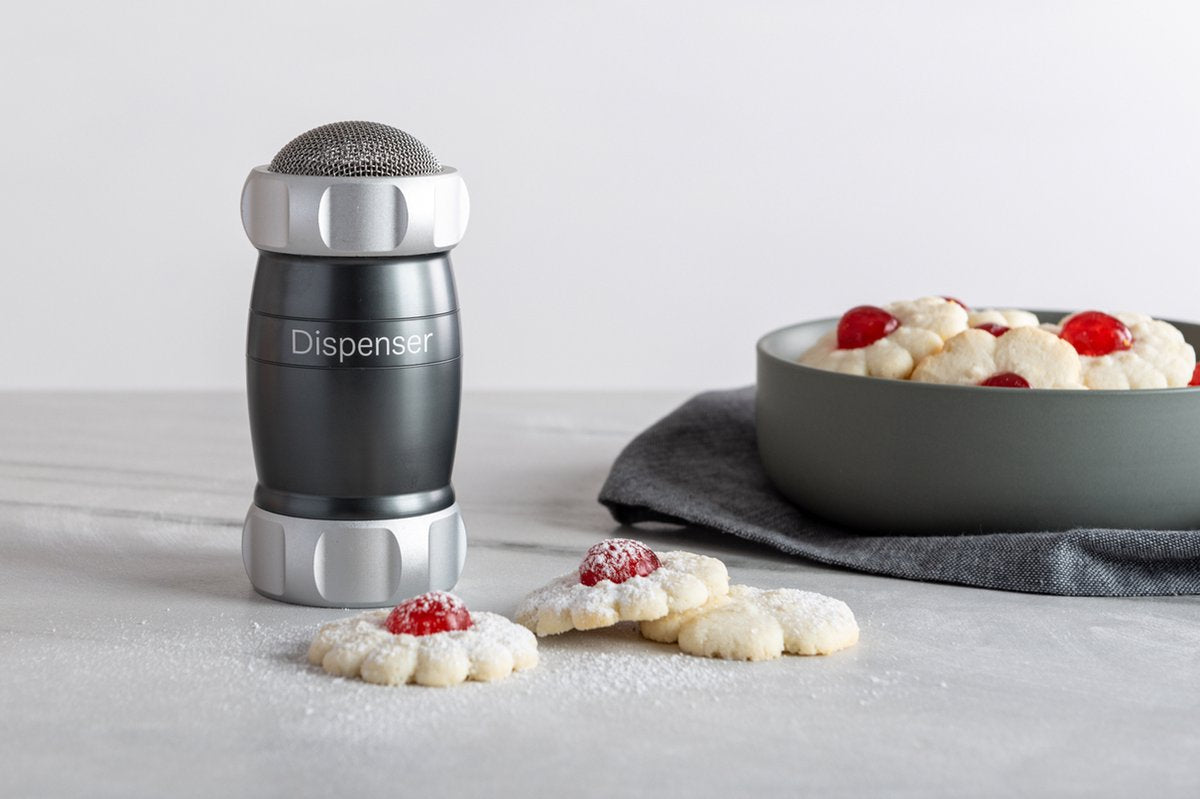 Marcato dispenser spargi farine zucchero e cacao Grigio