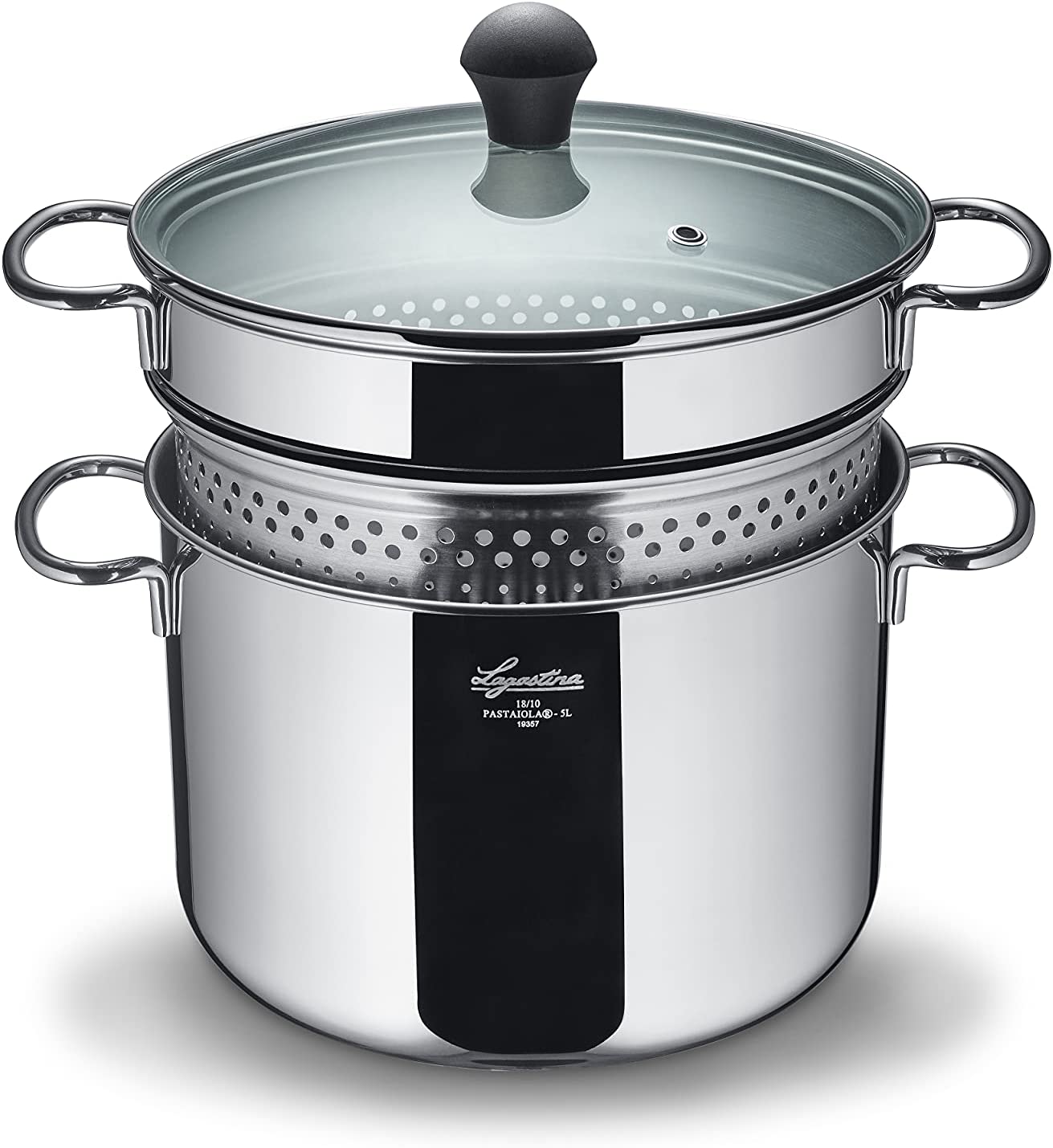 Lagostina pastaiola diametro 22 cm Lt 5 inox 18/10 no induzione