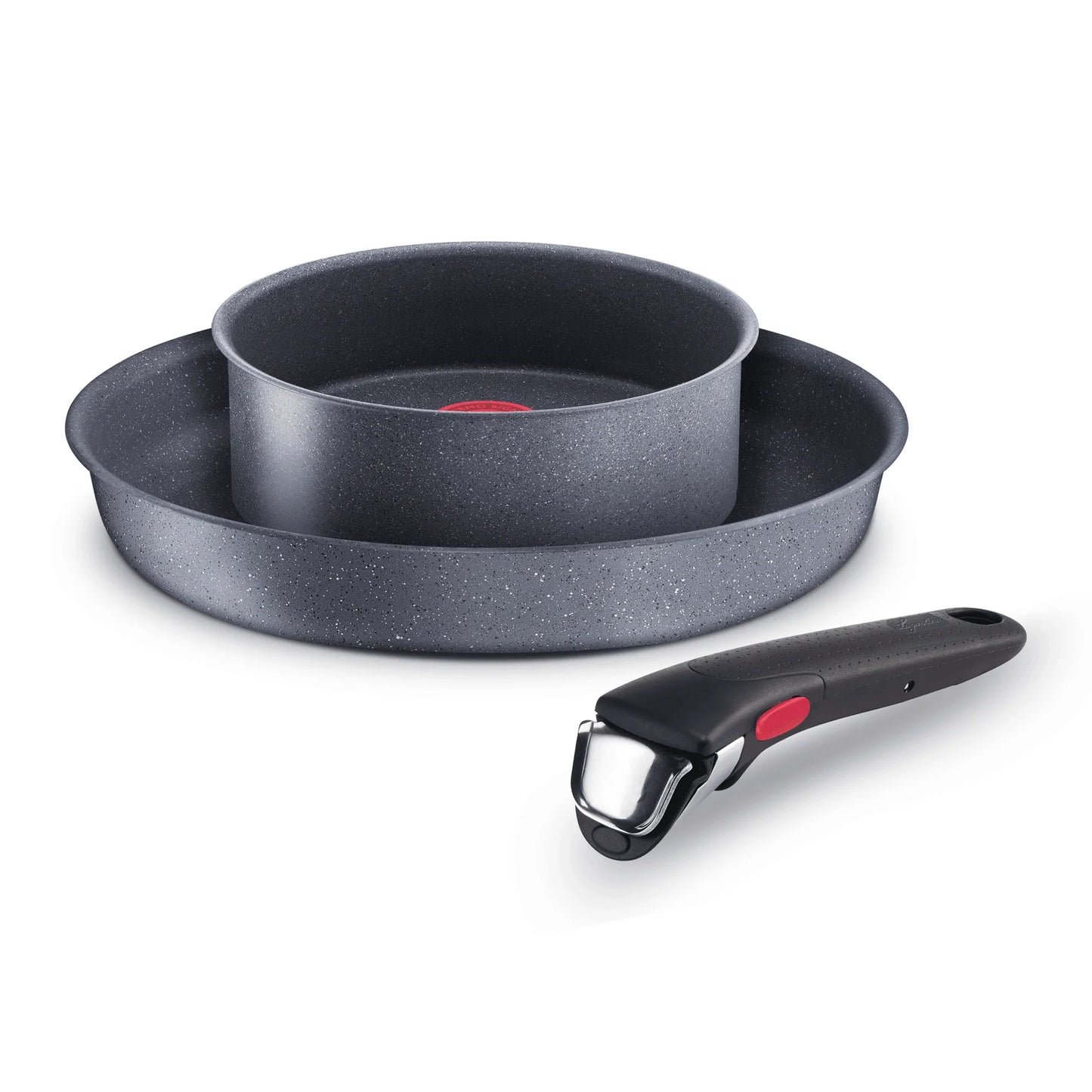 Lagostina batteria Ingenio Minerals 3 pezzi induzione casseruola 16 cm, padella 24 cm, manico